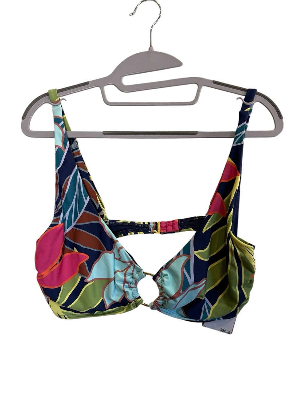 Vince Camuto Women’s Multicolor Tropical Bikini Top sz L